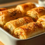 Authentic Polish Stuffed Cabbage Rolls (Gołąbki) with rice and meat in a rich tomato sauce. Traditional Polish dish for a hearty meal.