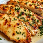 Parmesan crusted chicken with a crispy golden coating served with sides at Longhorn Steakhouse