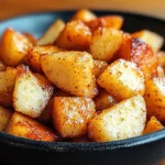 Slow Cooker Cracker Barrel Fried Apples served warm with cinnamon and butter in a rustic bowl