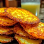 Golden crispy potato pancakes served with sour cream and apple sauce.