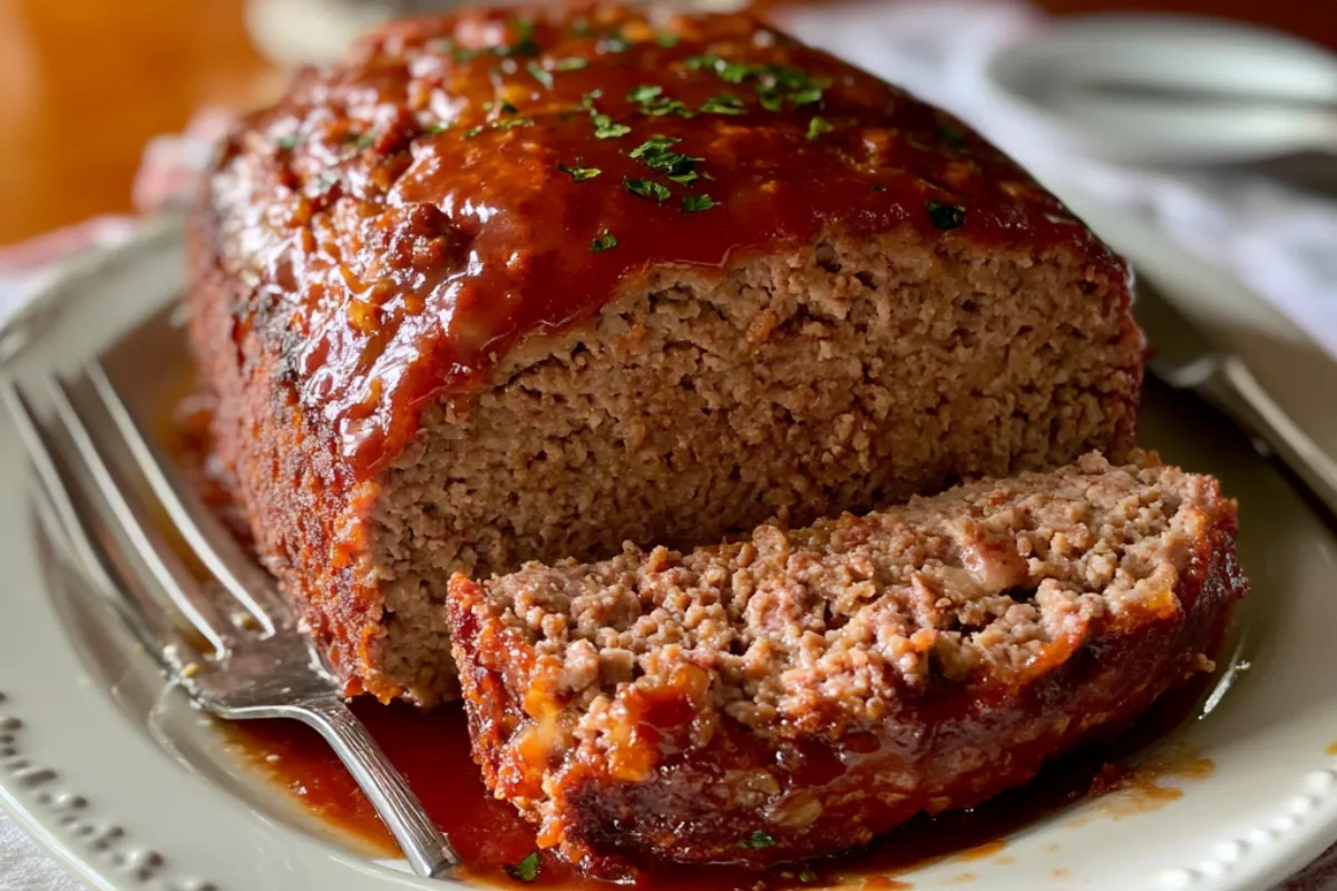 Easy Meatloaf Recipe with the BEST Glaze