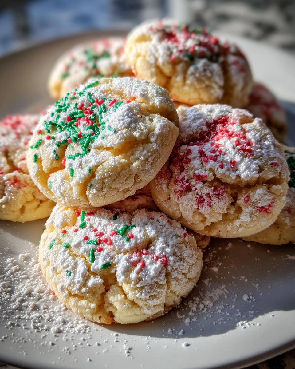 Christmas Gooey Butter Cookies