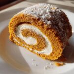 Creamy Pumpkin Spice Roll Cake