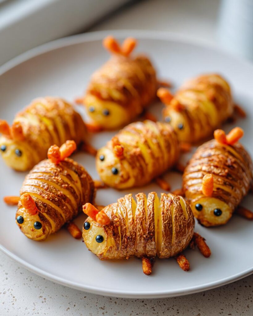 Transform Hasselback Potato Bugs into Spooky Halloween Treats
