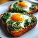 Eggs in Pesto on Toast – The Viral Breakfast Trick