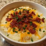 Loaded Potato Soup with Bacon and Cheese