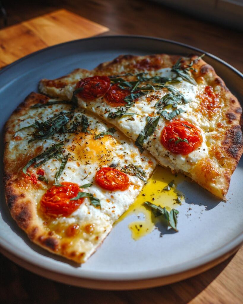 Amazing Quick Flatbread Pizza Margherita in 15!