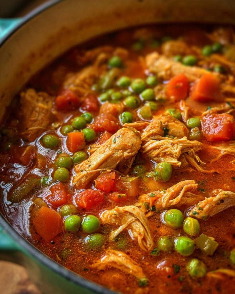 Amazing Romanian Chicken & Pea Stew: 1 Pot Wonder
