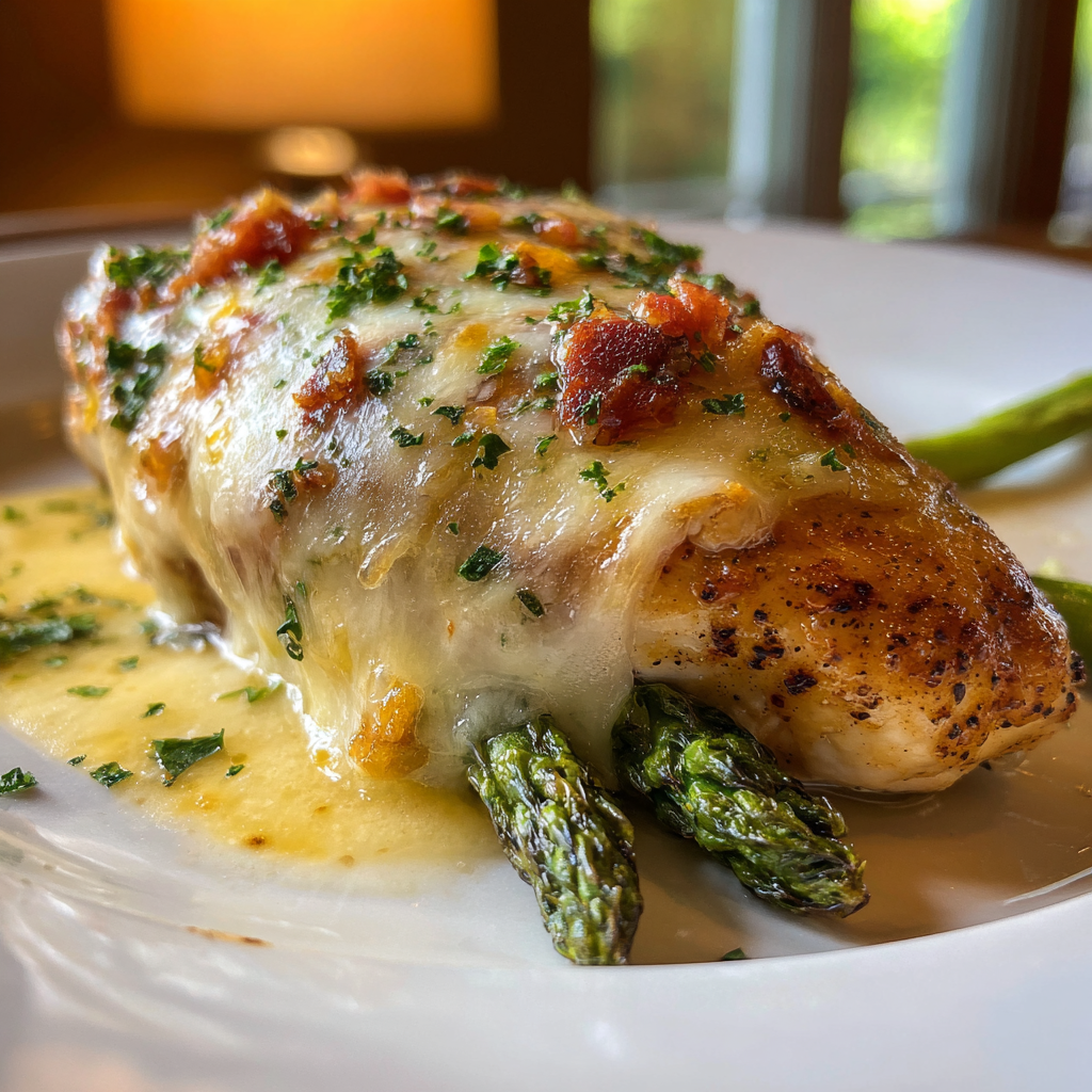 Asparagus & Cheese Stuffed Chicken Breast